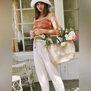 Pilcro Jeans | Pilcro The Paperbag Boyfriend Jeans NEUTRAL